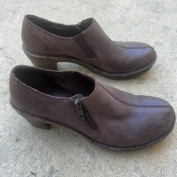 Born Madigan Brown Leather Women's Bootie Size 9 - Picture 2 of 11